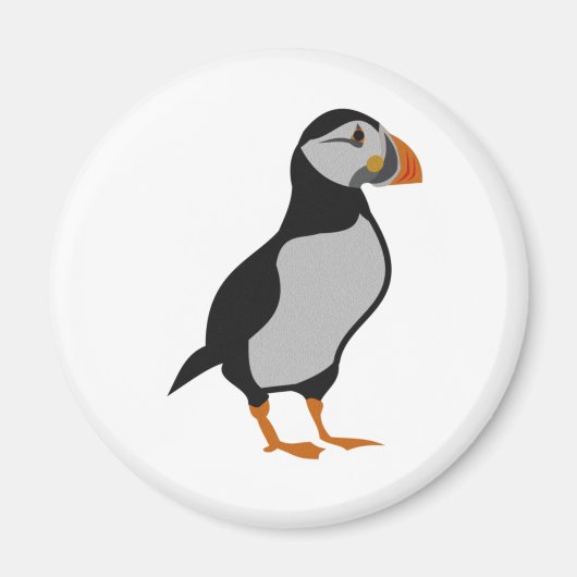 Atlantic Puffin Stehend Magnet (Vorne)