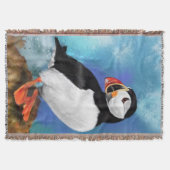 Atlantic Puffin Throw Blanket Decke (Vorderseite)