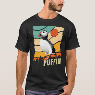 Atlantic Puffin Vintag Retro Style Ocean Bird T-Shirt