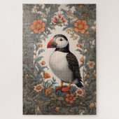 Atlantic Puffin William Morris Inspiriert Puzzle (Vertikal)