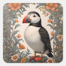 Atlantic Puffin William Morris Inspiriert