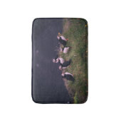 Atlantic Puffins Bath Mat Badematte (Vorderseite Vertikal)