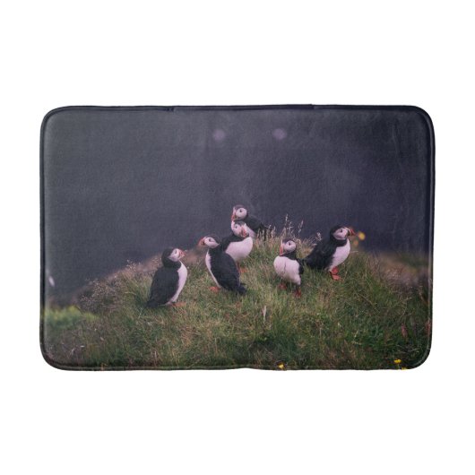 Atlantic Puffins Bath Mat Badematte (Vorderseite)