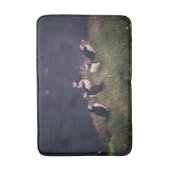 Atlantic Puffins Bath Mat Badematte (Vorderseite Vertikal)