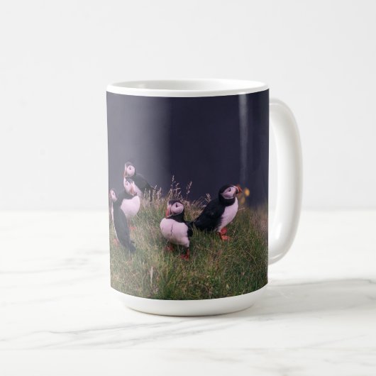 Atlantic Puffins Coffee Tasse (VorderseiteRechts)