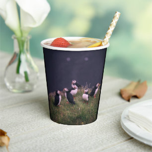 Atlantic Puffins Paper Cups Pappbecher