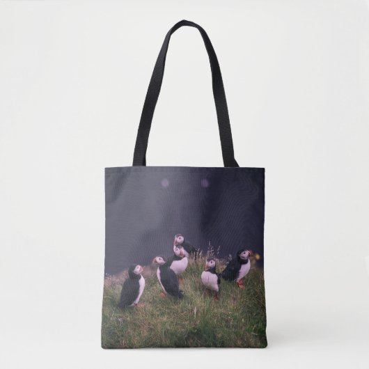 Atlantic Puffins Tote Bag Tasche (Vorderseite)