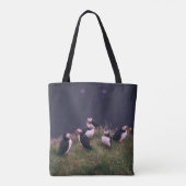 Atlantic Puffins Tote Bag Tasche (Rückseite)