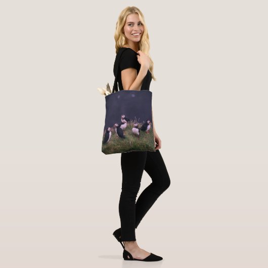 Atlantic Puffins Tote Bag Tasche (Am Model)