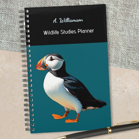 Atlantic Puffle Bird Wildlife Ocean Custom Planer