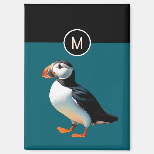 Atlantic Puffle Bird Wildlife Ocean Magnet (Vorderseite)