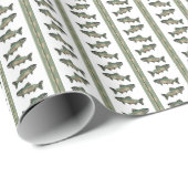 Atlantic Salmon Stripe Geschenkpapier (Rolleneckpunkt)