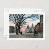 Atlantic Square, Stamford, CT Vintag Postkarte (Vorne/Hinten)