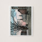 Atlantic Square, Stamford, CT Vintag Style Puzzle (Vertikal)