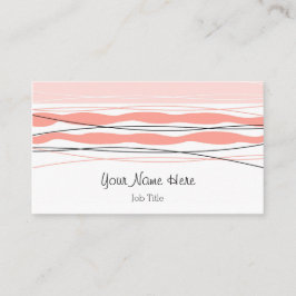 Atlantic Strip Pink Visitenkarte