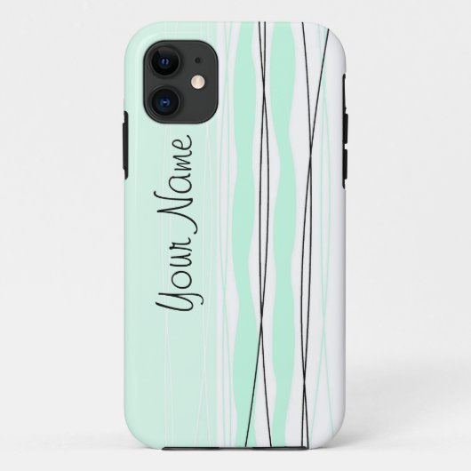 Atlantic Stripe 'Name' Vertikales iPhone-Gehäuse Case-Mate iPhone Hülle (Rückseite)