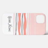 Atlantic Stripe Pink Name horizontal iPad Mini Case-Mate iPhone Hülle (Rückseite (Horizontal))