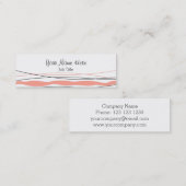 Atlantic Stripe Pink Visitenkartenmagie Mini Visitenkarte (Vorne/Hinten)