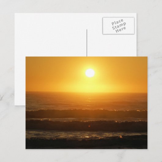 Atlantic Sunrise Postkarte (Vorne/Hinten)