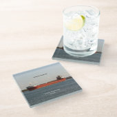 Atlantic Superior glass Untersetzer (Schrägansicht)