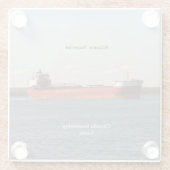 Atlantic Superior glass Untersetzer (Rückseite)