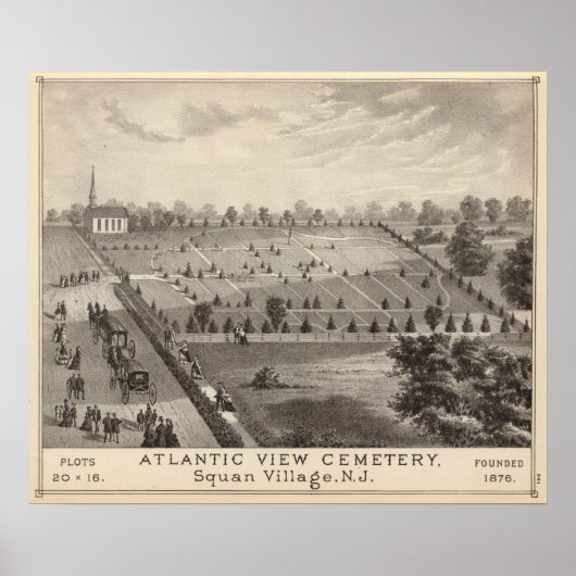 Atlantic View Friedhof, Squan Village, NJ Poster (Vorne)