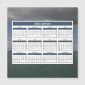 Atlantik 2026 Magnetischer Kalender Magnetkarte (Vorderseite)