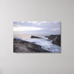 Atlantik am Sonnenaufgang in Maine Leinwanddruck
