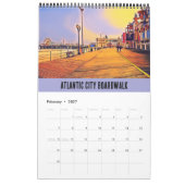 Atlantik City Beach Boardwalk Pop Art Kalender (Feb 2027)