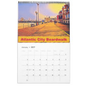 Atlantik City Beach Boardwalk Pop Art Kalender (Jan 2027)