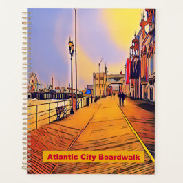 Atlantik City Beach Boardwalk Pop Art Planer