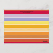 Atlantik City Beach Boardwalk Pop Art Postkarte (Rückseite)