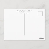 Atlantik City Beach Boardwalk Pop Art Postkarte (Rückseite)