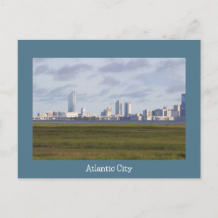 Atlantik City Skyline Foto Postkarte