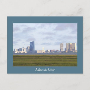 Atlantik City Skyline Foto Postkarte