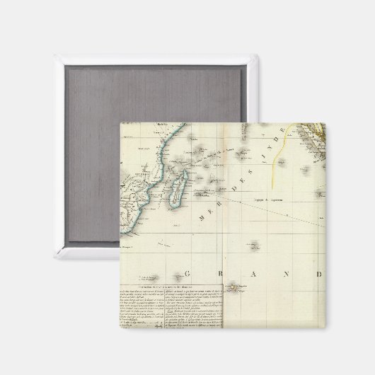 Atlantik des Indischen Ozeans Magnet (Vorderseite/Rückseite)