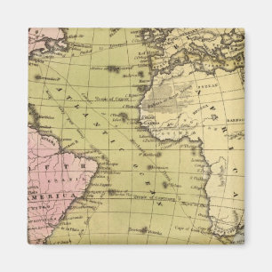 Atlantik-Karte Magnet