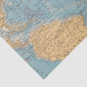 Atlantik-Karte Seidenpapier (Ausschnitt)