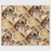 Atlantik-Muscheln Geschenkpapier (Flach)