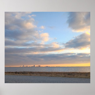 Atlantik Ozean Sonnenuntergang Poster