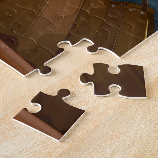 Atlantik-Ozean-Sturm-Schiff Puzzle (Seite)