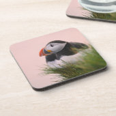 Atlantik-Puffin (Fatercula arctica) 6 Untersetzer (Linke Seite)