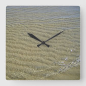 Atlantik - quadratische wanduhr (Vorderseite)