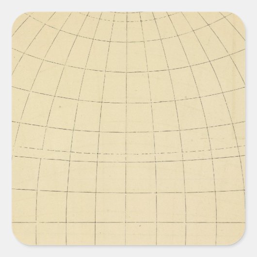 Atlantik Quadratischer Aufkleber (Vorderseite)
