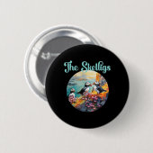 Atlantik Skelligs Michael Papageientaucher Kleine Button (Vorne & Hinten)