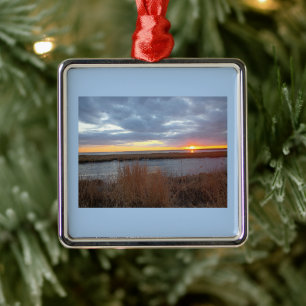 Atlantik-Sonnenuntergangs-Ornament  Ornament Aus Metall