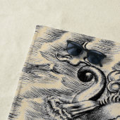 Atlantik und Azoren Vintage Weltkarte Strandtuch (Beispiel)