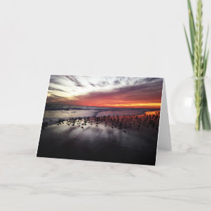 Atlantik vor Sonnenaufgang Feiertagskarte