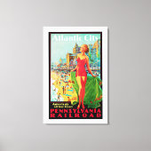 Atlantikstadt Leinwanddruck (Vorderseite)