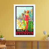 Atlantikstadt Leinwanddruck (Insitu (Wohnzimmer))